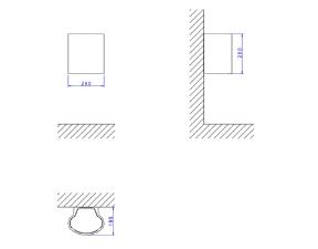 Coluna Suspensa para Lavat�rio Branco