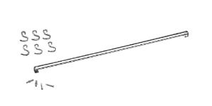 Barra 4 Ganchos 60cm Inox