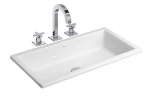 Cuba de Sobrepor Retangular Branco - L.1070.17