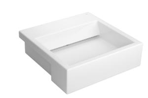 Cuba Semiencaixe Quadrada com Mesa e V�lvula Oculta Branco - L.863.17