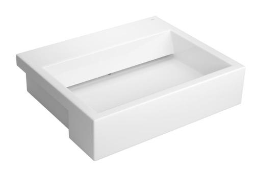 Cuba Semiencaixe Retangular com Mesa e V�lvula Oculta Branco - L.873.17