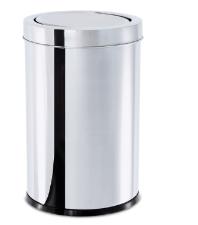 Lixeira com Tampa Basculante 21,2L Inox