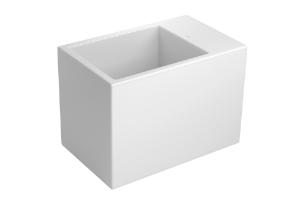 Cuba Suspensa Retangular Multi Uso Branco - L.116D.17