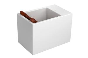 Cuba Suspensa Retangular Multi Uso Branco - L.116D.17