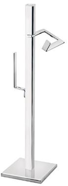 Papeleira de Ch�o com Reserva Quadrada Cromado