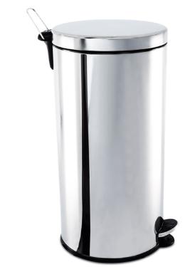 Lixeira com Pedal e Balde 30L Inox