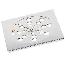 Grelha Quadrada 15 cm com Caixilho  Cromado