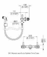 Misturador para Ducha Higi�nica Futura Cromado