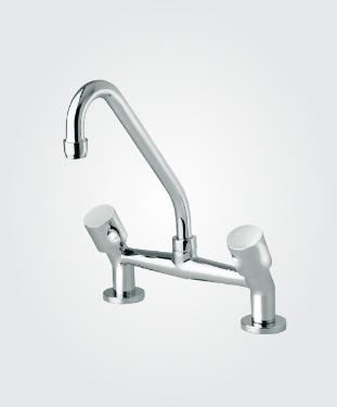 Misturador para Cozinha de Mesa Onda Cromado