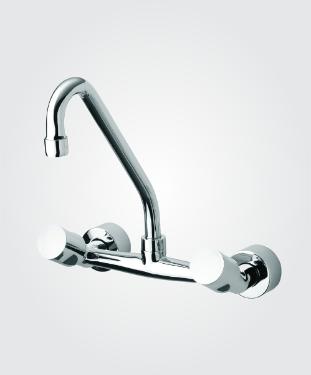 Misturador para Cozinha de Parede Onda Cromado