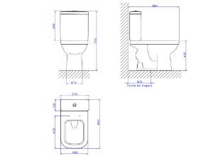 Bacia para Caixa Acoplada Quadra Branco - P.210.17