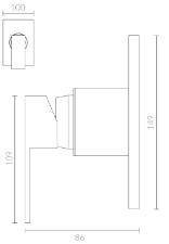 Misturador Monocomando com Base para Chuveiro Spa Cromado