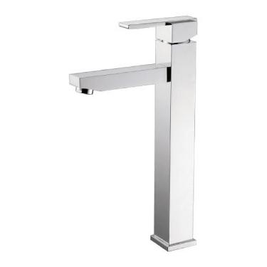 Misturador Monocomando para Lavat�rio de Mesa Bica Alta Quadro Cromado