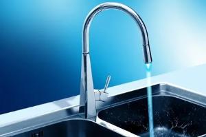 Misturador Monocomando para Cozinha de Mesa com Extensor Alto Brilho