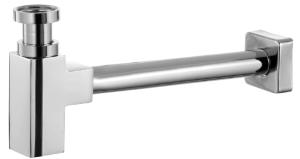 Sif�o para Lavat�rio 1 1/4 Quadro Cromado