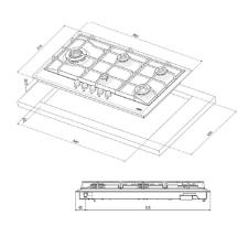 Cooktop a G�s Multicooking Franke 88x51