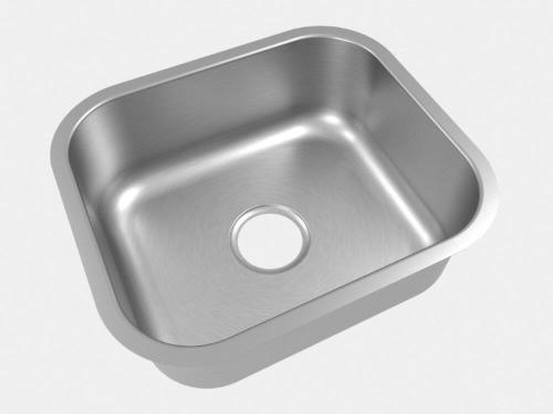 Cuba Simples Extra 40X34 CS-40 3 1/2 com V�lvula Inox Escovado