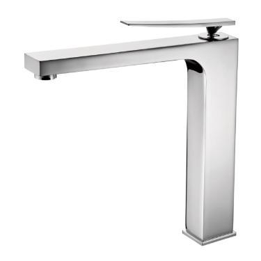 Misturador Monocomando para Lavat�rio de Mesa Bica Alta Audi Line Cromado