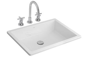 Cuba de Embutir Retangular Branco - L.1061.17