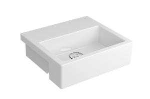 Cuba de Semiencaixe Retangular com Mesa Branco - L.733.17