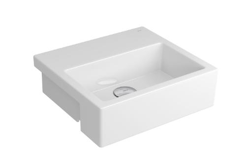 Cuba de Semiencaixe Retangular com Mesa Branco - L.733.17