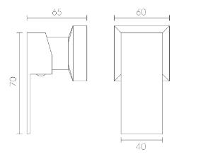 Acabamento para Registro de Press�o e Gaveta Base Deca 1/2 e 3/4 Quadro Fashion Cromado