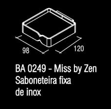 Saboneteira Miss By Zen Cromado