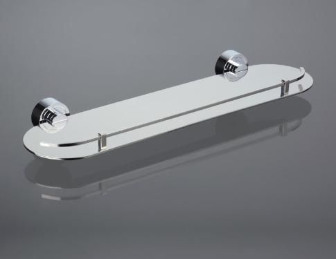 Prateleira Anello Cromado e Preto