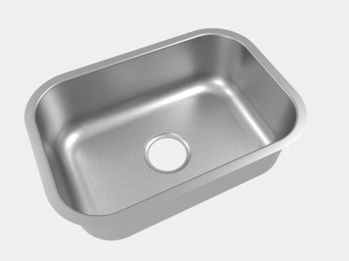 Cuba Simples Extra 46,5X31 CS-1 4 1/2 com V�lvula Inox Escovado