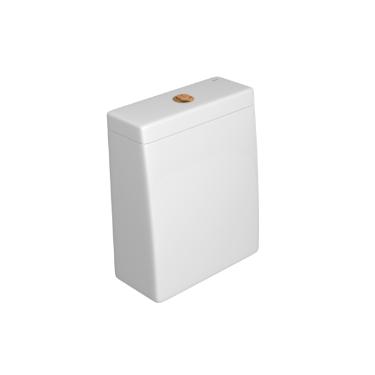 Caixa Acoplada com Acionamento Duo Lk Branco e Gold Matte - CD.23F.GL.MT.17