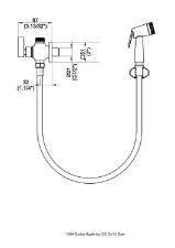 Ducha Higi�nica com Registro e Deriva��o Dom Cromado