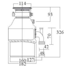 Triturador de Alimentos 220V 075HP Franke