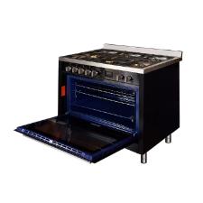 Fog�o a G�s 5 Queimadores Preto