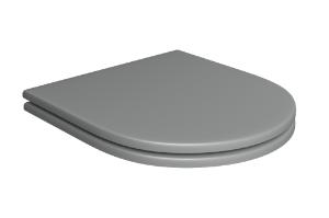 Assento Poli�ster Slow Close Carrara/Lk/Nuova/Level Cinza Fosco / Gold Matte