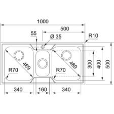 Cuba Smart Franke 100x50 cm