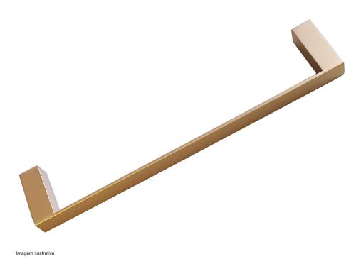 Porta Toalha 60cm Metric Gold Fosco