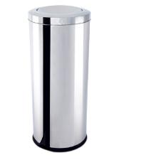 Lixeira com Tampa Basculante 47L Inox