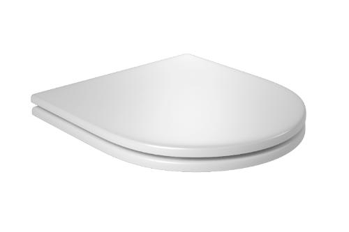Assento Poli�ster Slow Close Lk/Nuova/Carrara/Level Branco / Black Matte