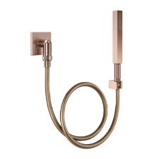 Ducha Manual Com Joelho 90� Square Cobre Escovado