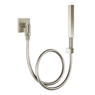 Ducha Manual Com Joelho 90� Square N�quel Escovado