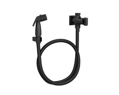 Ducha Higi�nica com Registro e Deriva��o   Polo Black Matte