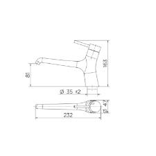 Torneira para Lavat�rio de mesa Mantis Ouro Grid Polido