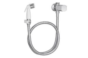 Ducha Higi�nica com Registro Gatilho Branco Liv Cromado