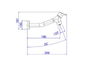 Torneira para Lavat�rio de Parede Gama Cromado