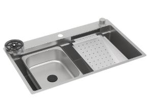 Cuba de Cozinha Retangular com Deck e Acess�rios Workstation Inox