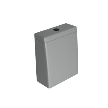 Caixa Acoplada com Acionamento Duo Lk Cinza Fosco e Black Matte - CD.23F.BL.MT.86