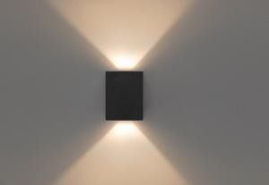 Arandela Effekt 2 Fachos Abertos 8w 3000k Preto