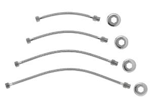 Liga��o Flex�vel Malha de A�o 60cm Cromado