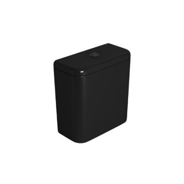 Caixa Acoplada com Acionamento Duo Carrarra/Nuova �bano e Black Matte - CD.11F.BL.MT.95