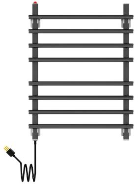 Toalheiro El�trico 8 Barras Sottile Preto Fosco 220 V